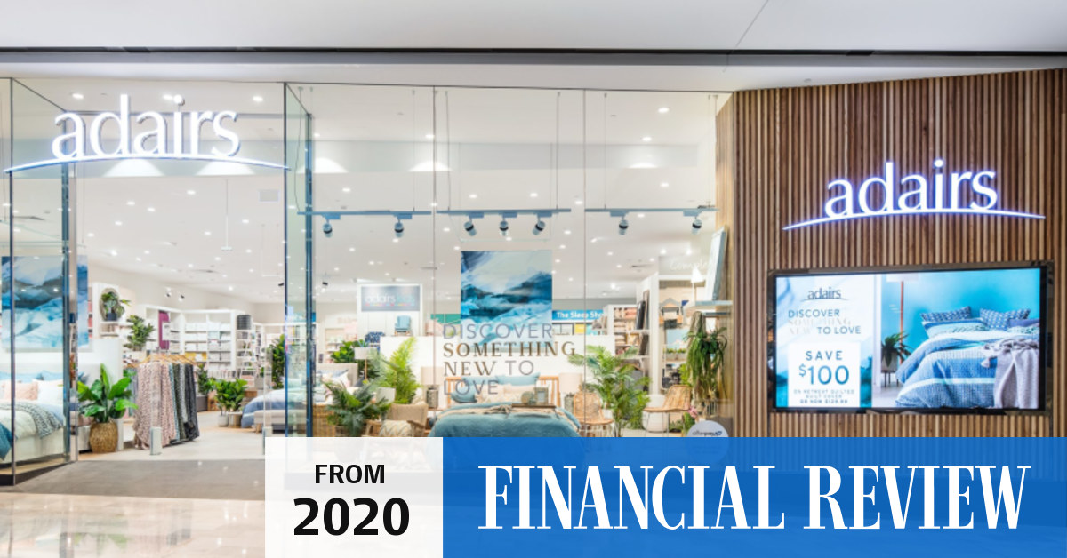 Adairs' sales jump 22pc as online shopping boom continues